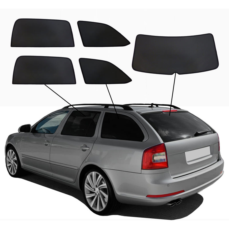 SunClip, zasłona przeciwsłoneczna i osłona prywatności, pasuje do Skoda Octavia II (1Z5) Combi (2004-2013)