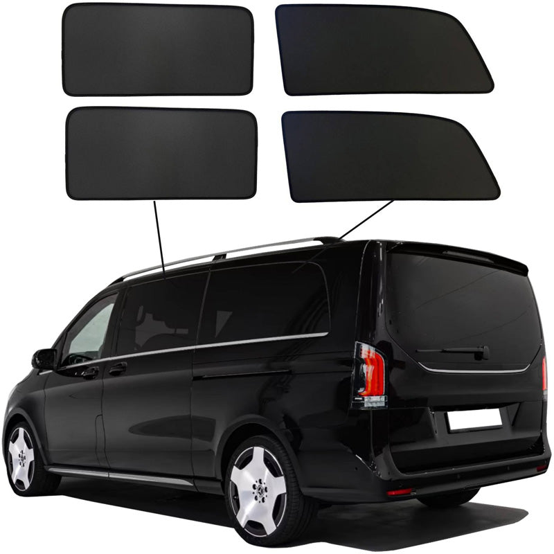 SunClip, tendina parasole e protezione della privacy, adatto per Mercedes V-Class W447 (passo lungo) Facelift 2024- senza finestre a compasso