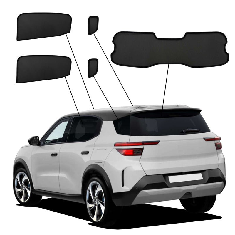 SunClip, Parasole e protezione della privacy, adatto a Opel Frontera (OV24) (2024-) & Citroën C3 Aircross II (SJ) (2024-)