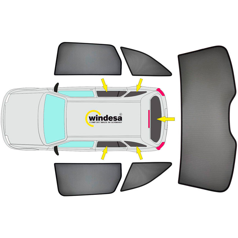 SunClip, Sun Shade & Privacy Protection, fits Dacia Jogger (2022-)