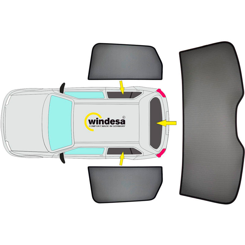 SunClip, parasole e protezione solare, compatibile con Kia Sportage (NQ5) (2021-)