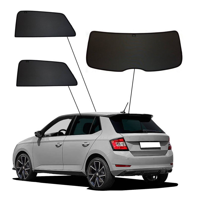 SunClip, Cortina solar y protección de la privacidad, se adapta a Skoda Fabia III (NJ3) HB 5 puertas (2014-2021)