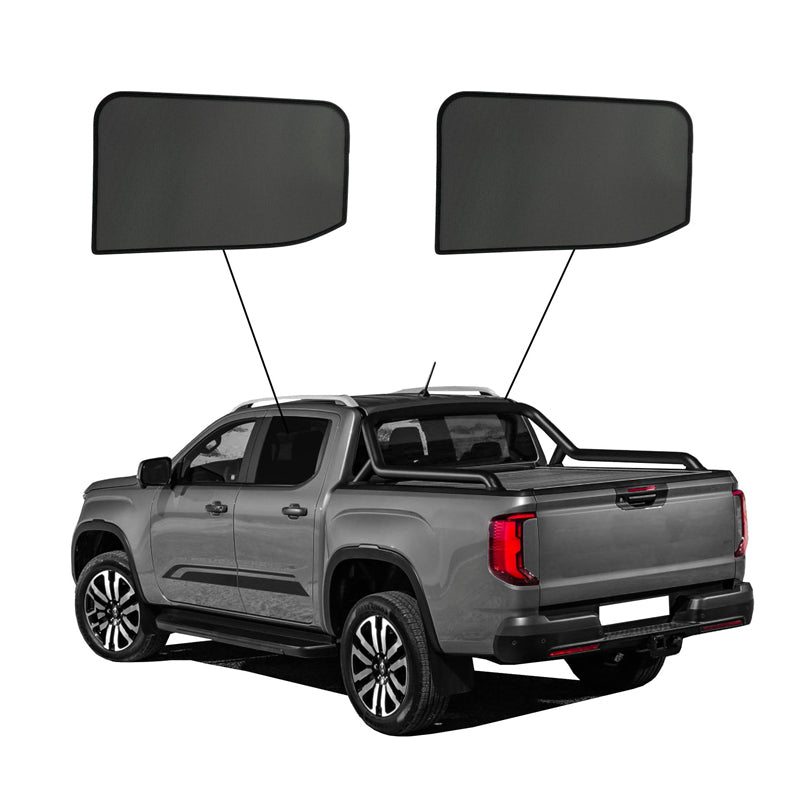 SunClip, Parasole e protezione della privacy, adatto a Ford Ranger Crew Cab (2022-) & Volkswagen Amarok II (2022-)