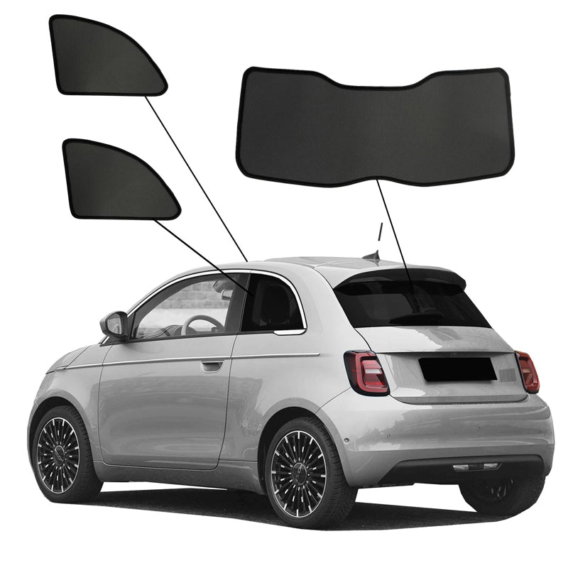 SunClip, Solgardin & Solskærm, passer til Fiat 500e (332) (2020-) excl. 3+1