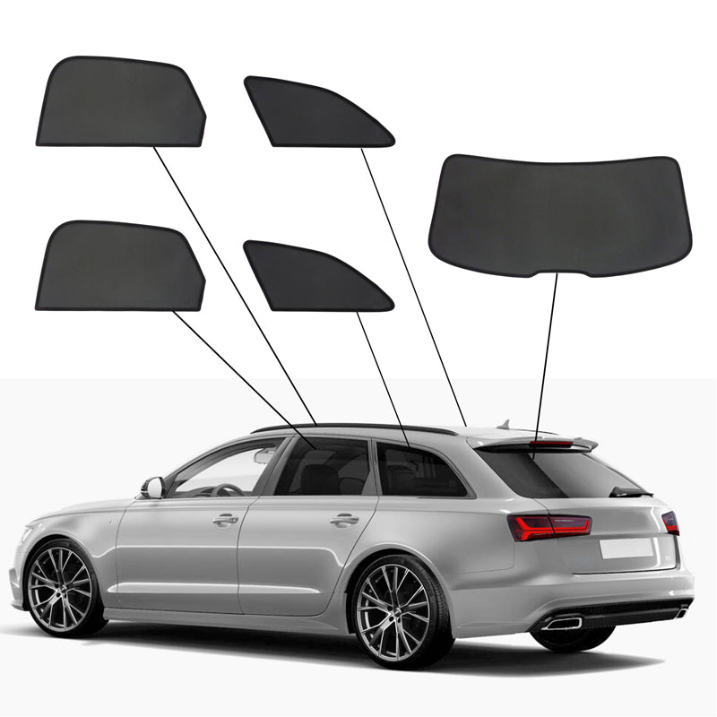 SunClip, cortinilla solar y protección solar, compatible con Audi A6 (C7) Avant (2011-2018)