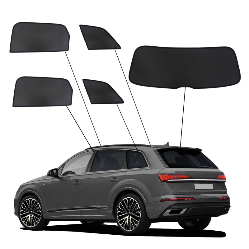 SunClip, roleta przeciwsłoneczna i osłona przeciwsłoneczna, pasuje do Audi Q7 (4M) (2015-)