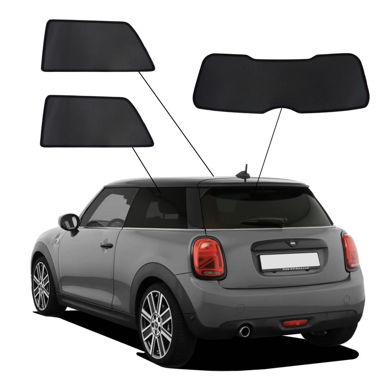 SunClip, zonnescherm & zonwering, past op Mini F56 One/Cooper/S 3-deurs (2014-2024)