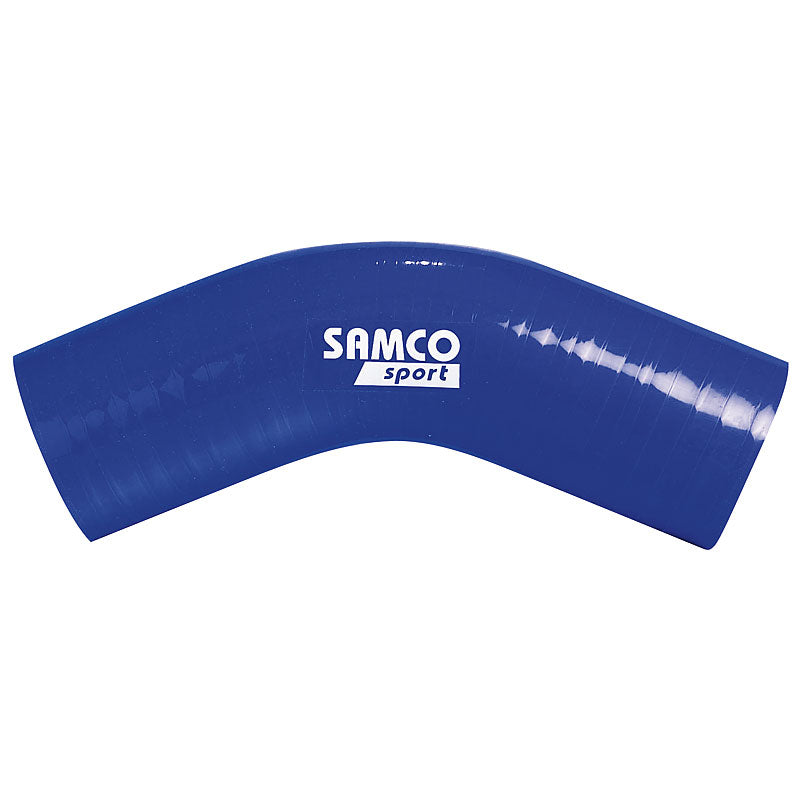 Samco, wąż silikonowy zgięcie 45 stopni - długość 102mm - Ø30mm - Blue