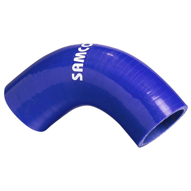 Samco, wąż silikonowy, zagięcie 90 stopni - długość 102 mm - Ø35 mm - niebieski