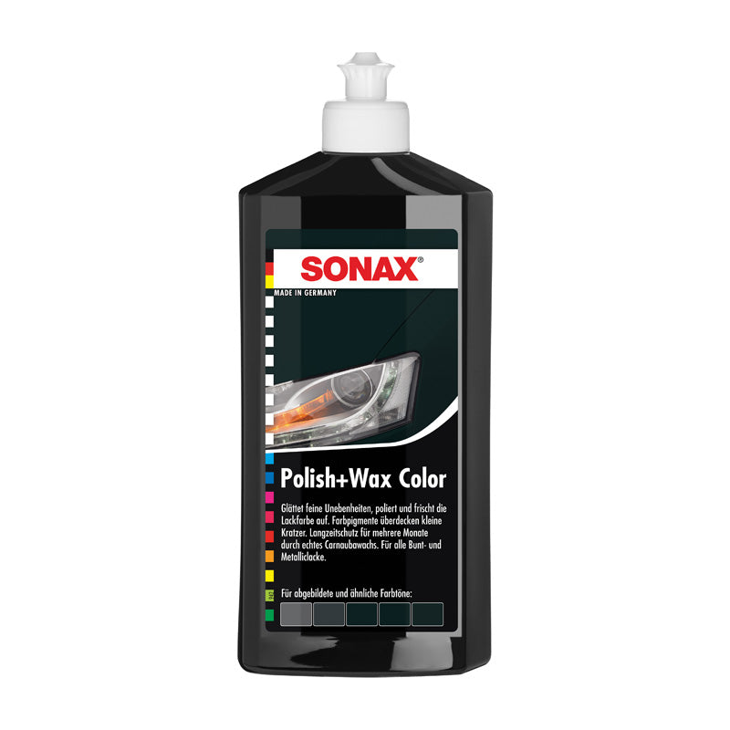 SONAX, Lucidante e cera per auto nera - 500 ml