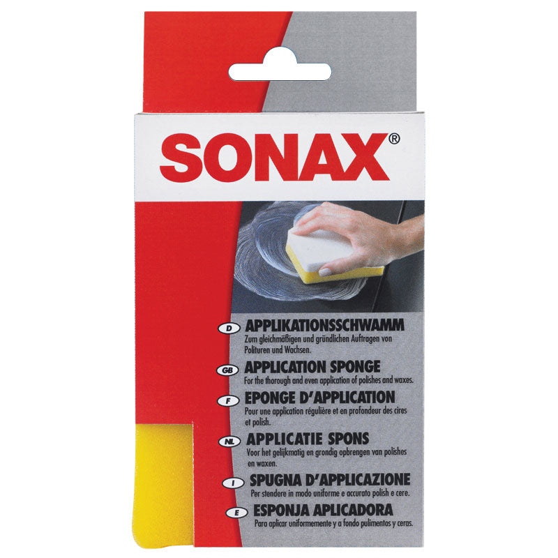 SONAX, aplikační houbička na leštění a vosk - bílá/žlutá