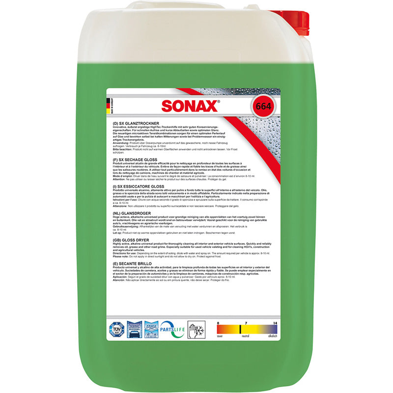 SONAX, biologický Dry+ gloss spray - 25 litrů