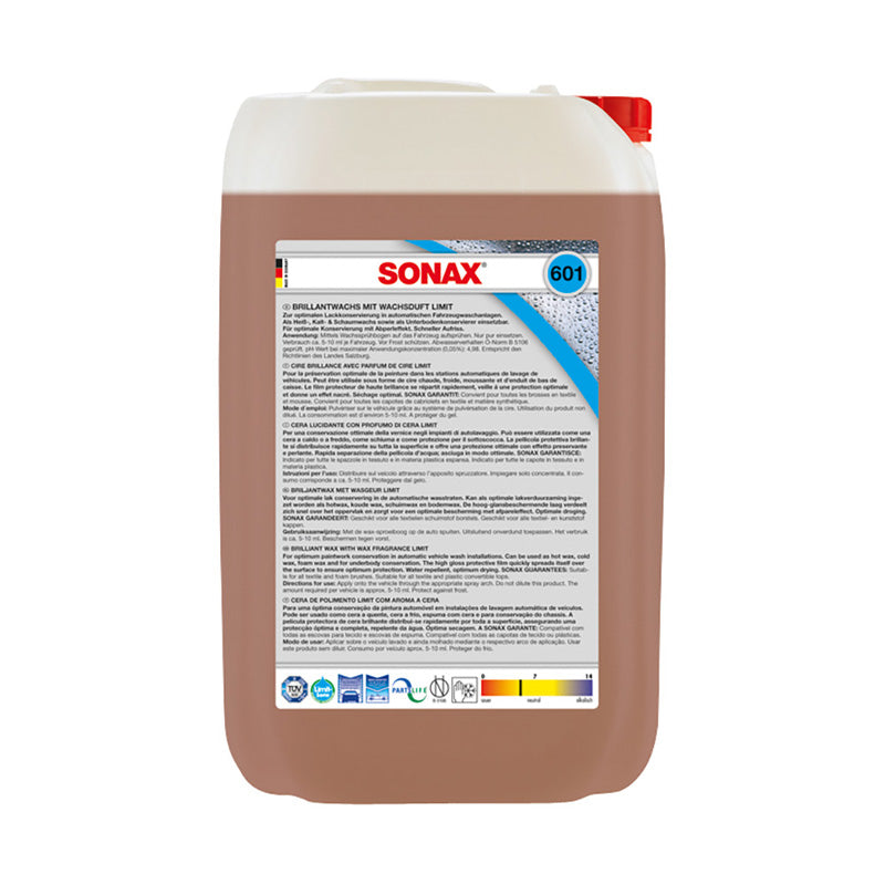 SONAX, Cera brillante per autolavaggi automatici - 25 litri