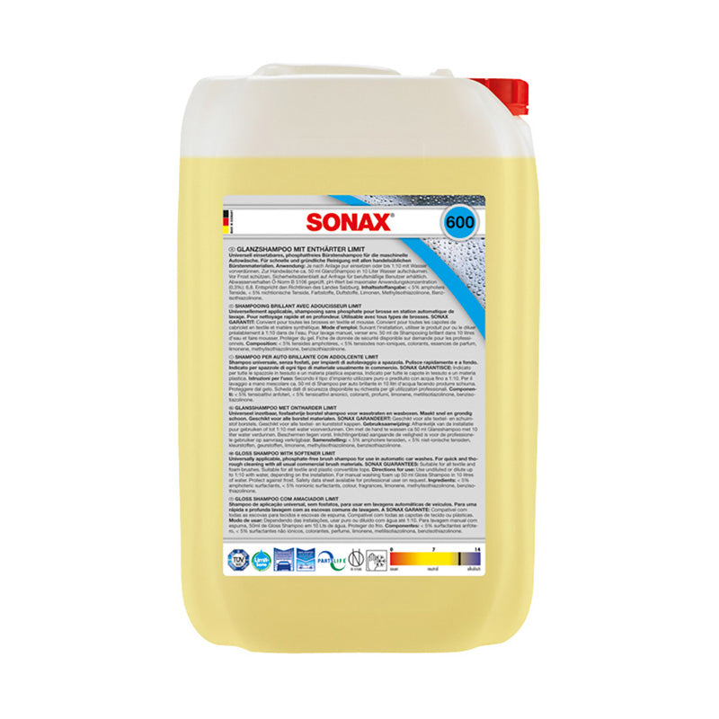 SONAX, Limit Gloss Shampoo - wysokokoncentrowany - 25 L