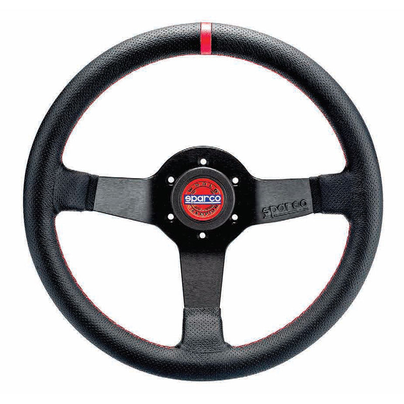 Sparco, Volant sport universel Champion - Cuir noir - 330mm