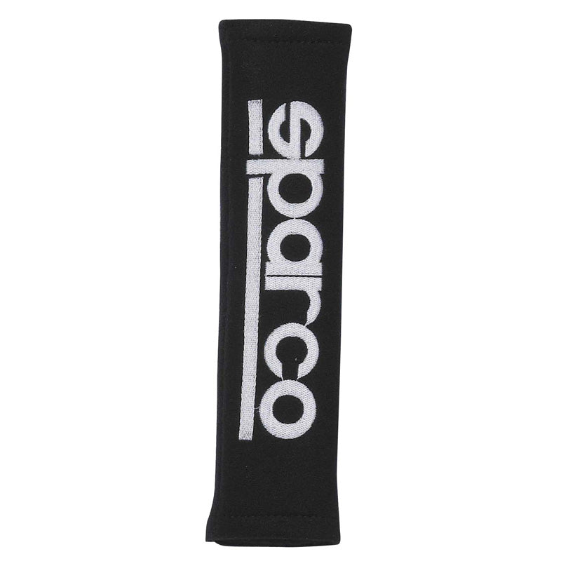 Sparco, Seat Belt Padding GT - Black with Logo - 2 pcs.