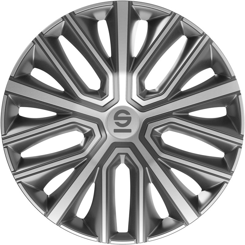 Sparco, poklice, Modena, 14palcové, šedo/stříbrné, 4 ks