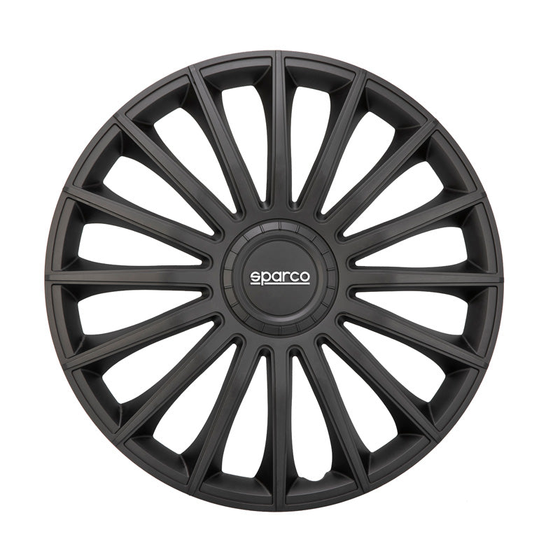 Sparco, Copricerchi, 4 pz., Treviso - 15-pollici - Nero