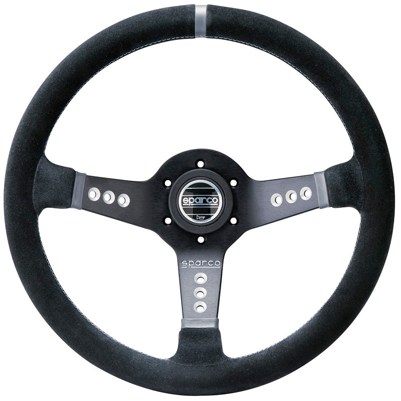 Sparco, Volante deportivo universal L 777 - Ante negro - Diámetro 350mm