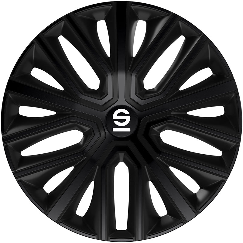 Sparco, kołpaki Modena, czarny, 16 cali, zestaw 4 szt.