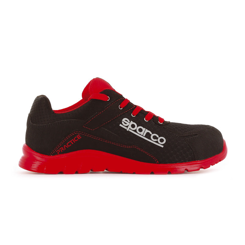 Sparco, Scarpe antinfortunistiche leggere S1P Jacques - Nero/Rosso - Taglia EU 46