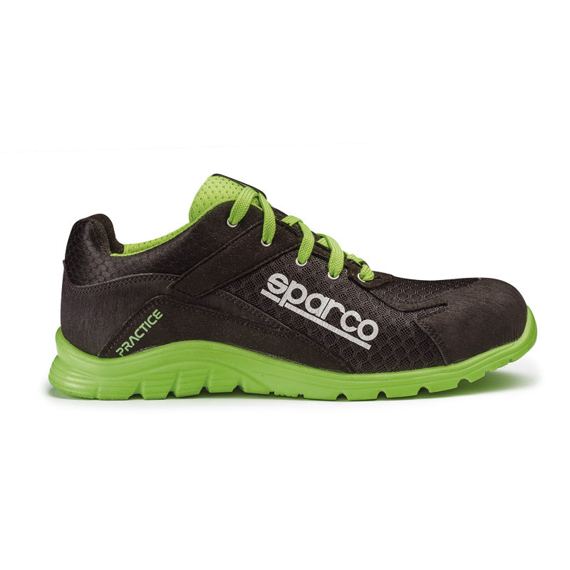 Sparco, Scarpe antinfortunistiche leggere S1P Keke - Nero/Verde - Taglia EU 46