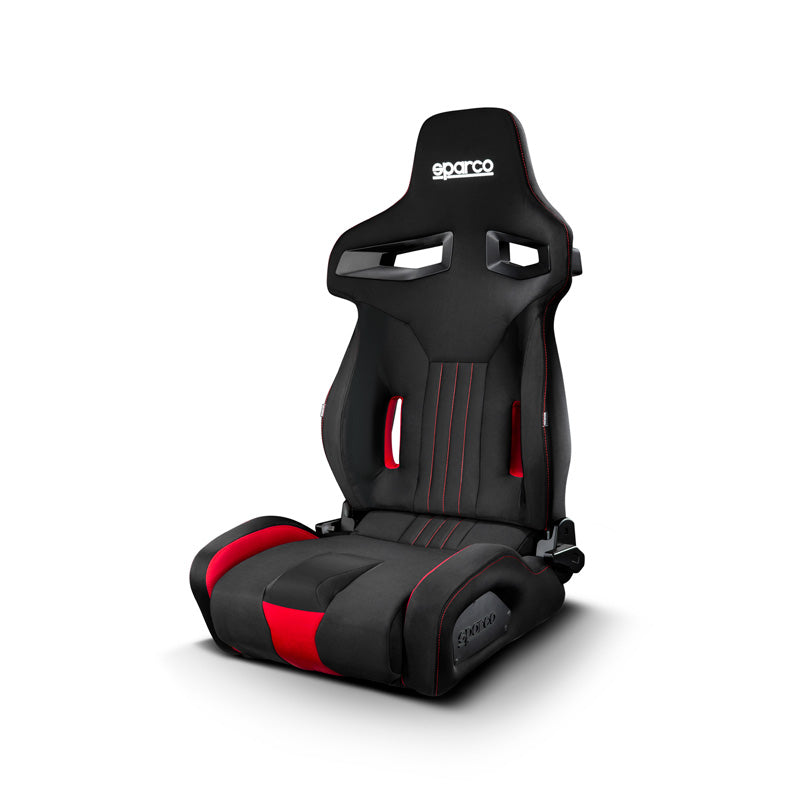 Sparco, sportowy fotel R333 - czarny/czerwony - odchylany