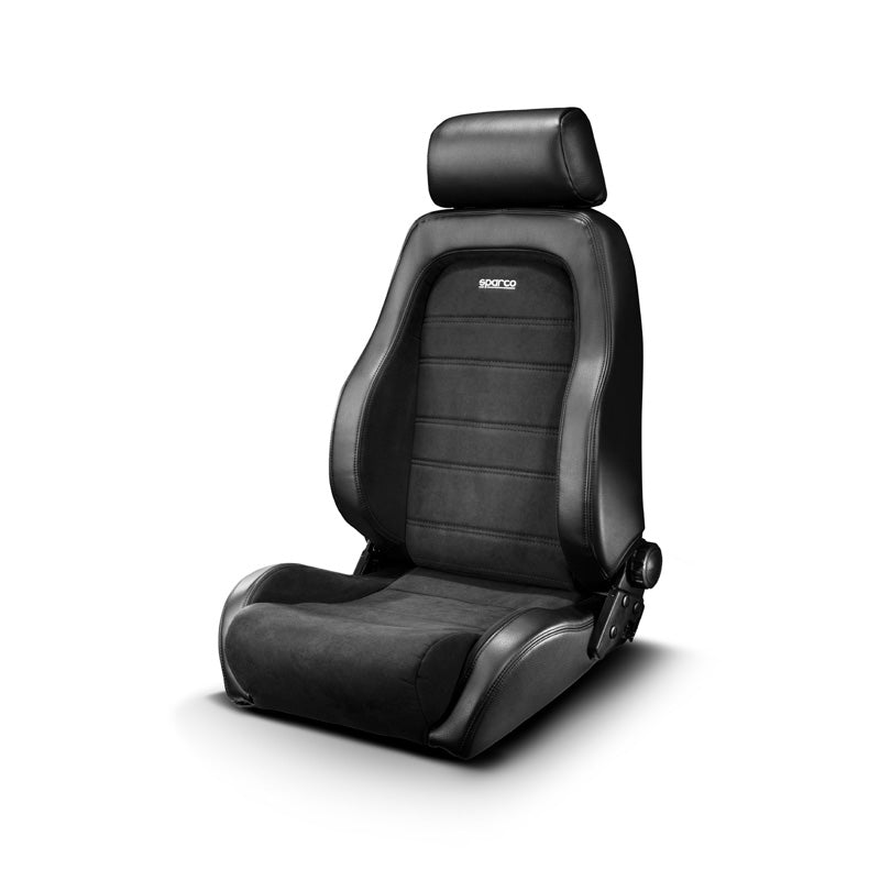 Sparco, Sedile sportivo GT - Ecopelle nera + microfibra nera - Reclinabile