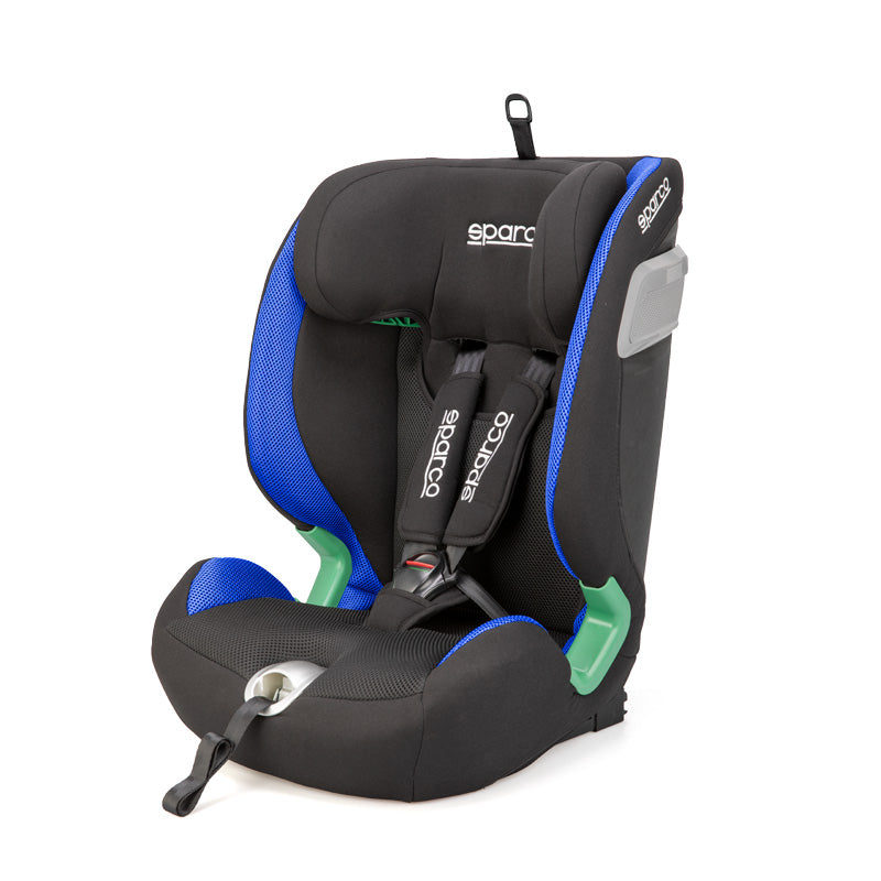 Sparco, seggiolino auto di sicurezza SK5000I - Sort/Blå - i-Size 76-150cm - ECE-R129/03