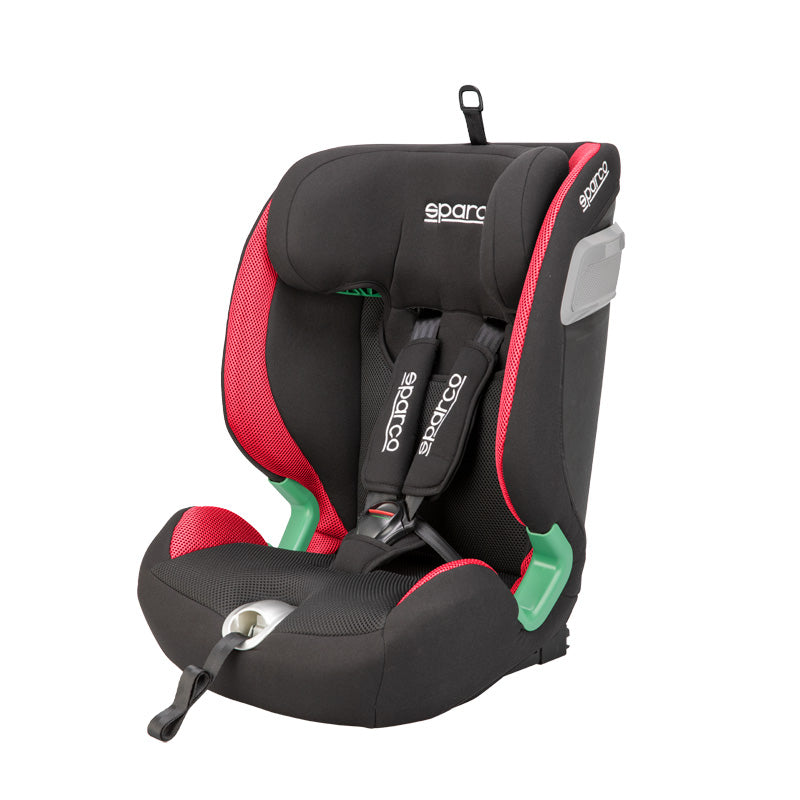 Sparco, seggiolino per bambini SK5000I Isofix - Sort/Rød - i-Size 76-150cm