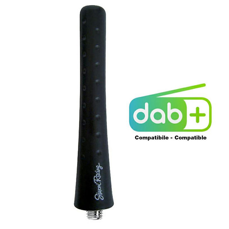 Simoni Racing, gumová anténa DAB+ - černá - 8cm