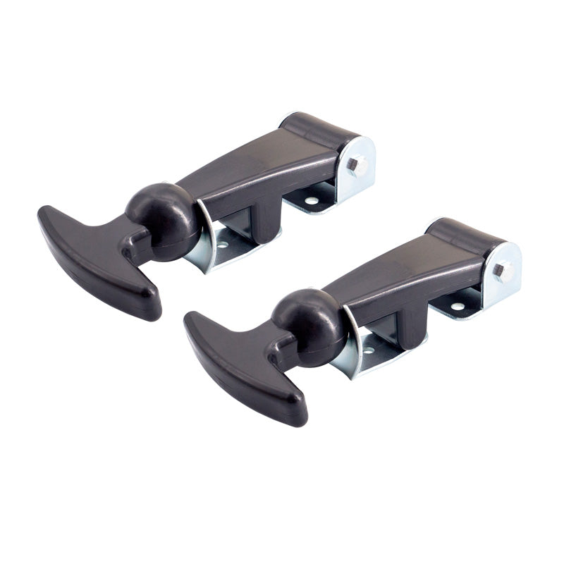 Simoni Racing, Universal Hood Hooks Type 6 - Silver/Black - Quick Release