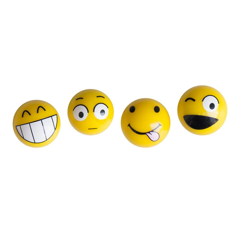 Simoni Racing, bouchons de valve Emoticon - Jaune - 4 pièces