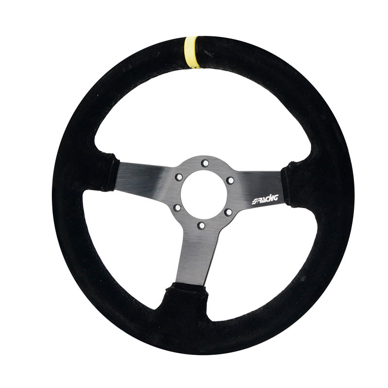 Simoni Racing, volante deportivo, Carrera - ante negro - diámetro 320 mm