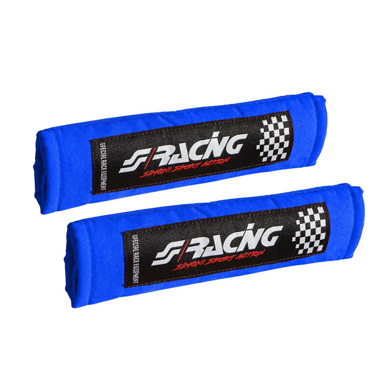 Simoni Racing, Comfort Seat Belt Pads - Blue - 2 pcs.