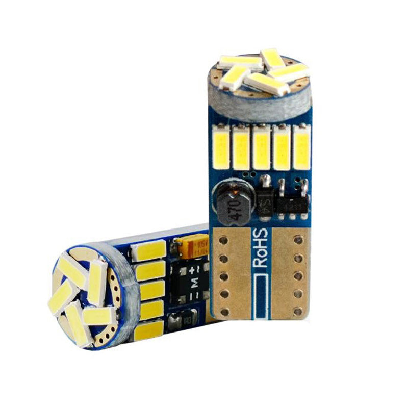 Simoni Racing, lampadine T10 a 15 LED - Canbus senza polarità - bianco superluminoso - set di 2 pz.
