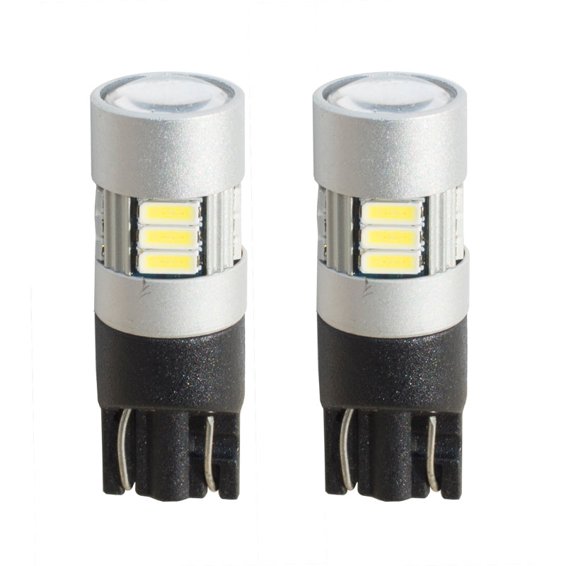 Simoni Racing, lampadine T10 15 LED 'Canbus No-Polarity' - alta luminosità super bianco - set da 2 pz.