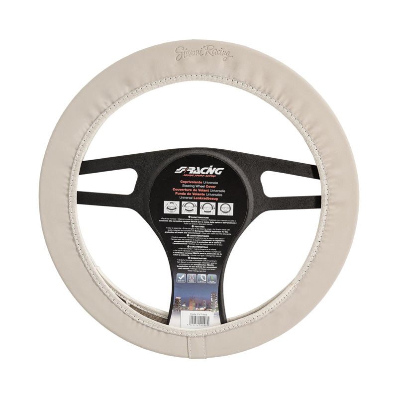 Simoni Racing, Coprivolante Soft Skin 500 - Beige in ecopelle - 37-39cm