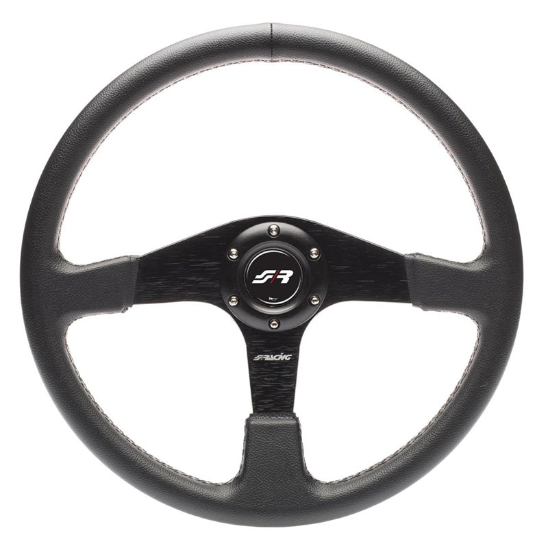 Simoni Racing, Volante deportivo, Defender - Ecopiel negra - Diámetro 380mm