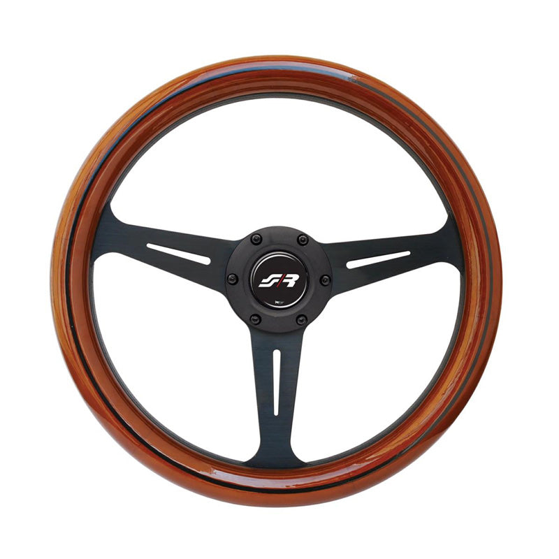 Simoni Racing, volante deportivo, Futa - madera - diámetro 350mm