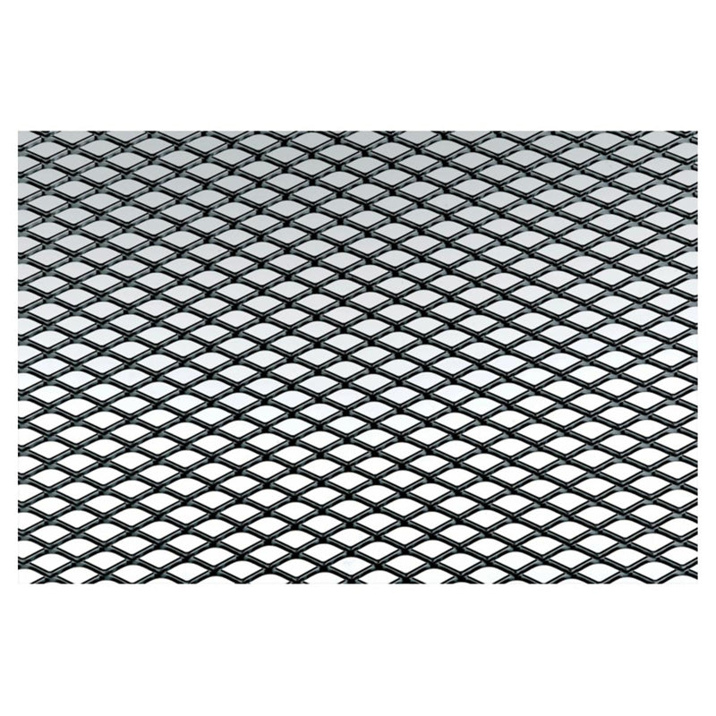 Simoni Racing, sportowa aluminiowa siatka chłodnicy - czarna - 125x20cm - drobna siatka 9x5mm