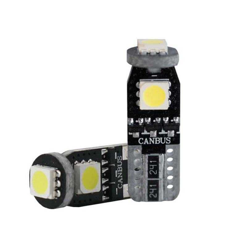 Simoni Racing, Luce interna T10 a 3 LED ultrabianca - 3W - Set da 2 pz.