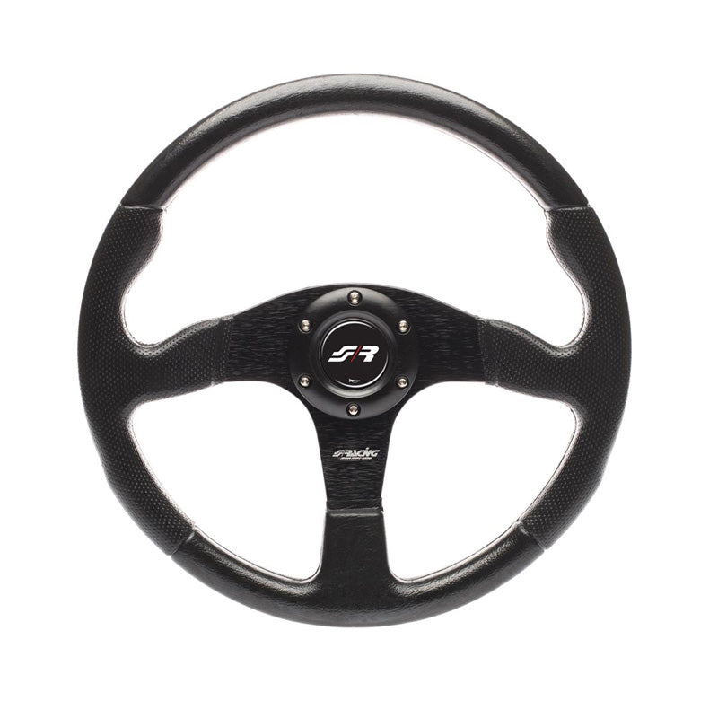 Simoni Racing, volante deportivo, Match - PU negro - diámetro 350mm
