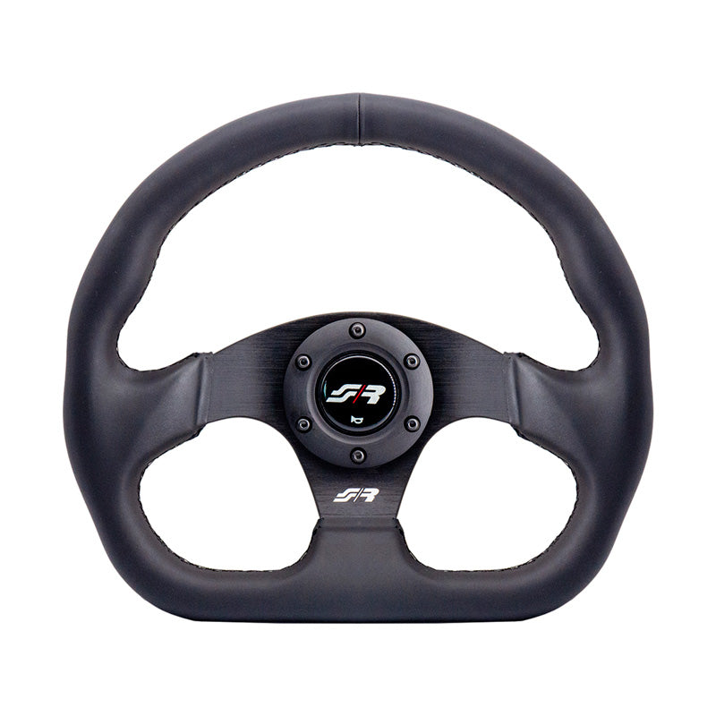 Simoni Racing, volante deportivo, 'Need for Speed' - ecopiel negra - diámetro 330mm