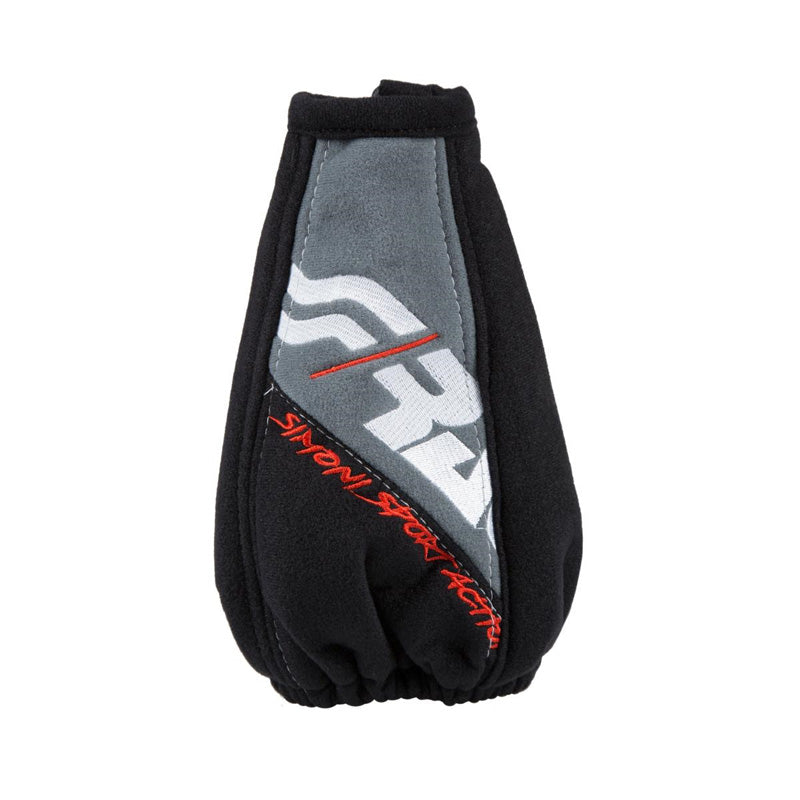 Simoni Racing, manžeta hlavice řadicí páky - černá/šedá - 150x150 mm/Ø190 mm