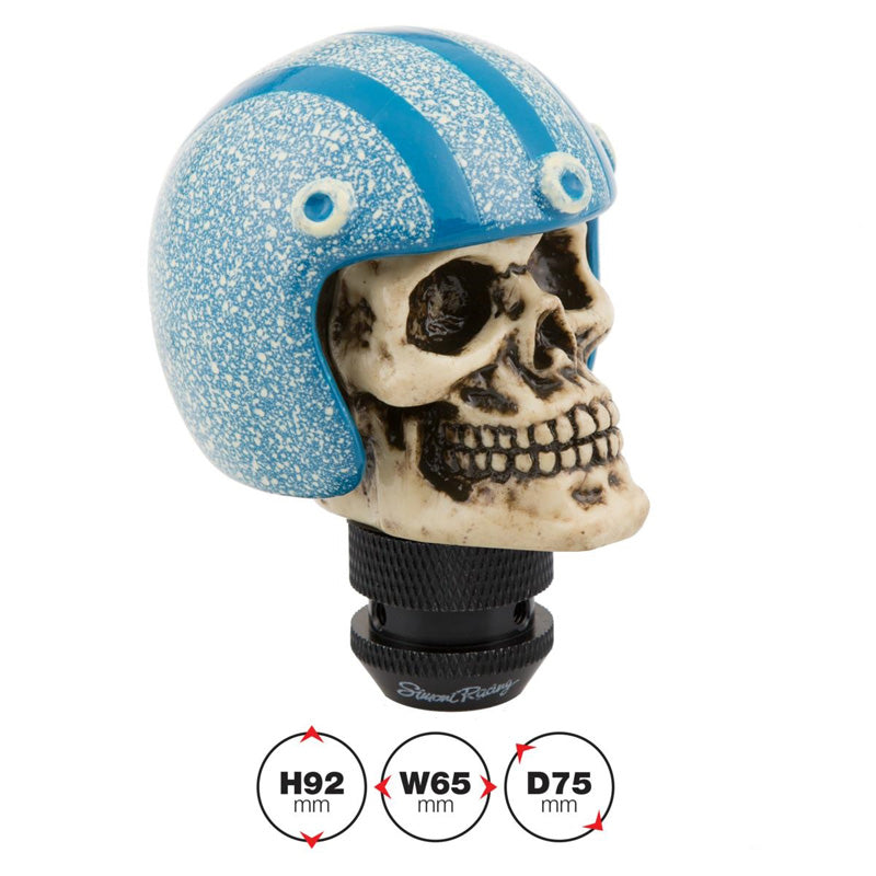 Simoni Racing, Gearknop Skeletor - Blå Hjelm