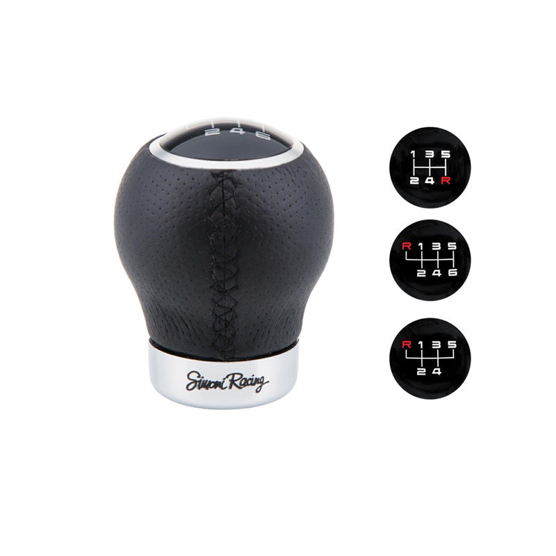 Simoni Racing, pomo de cambio Rev - negro con 3 patrones de cambio