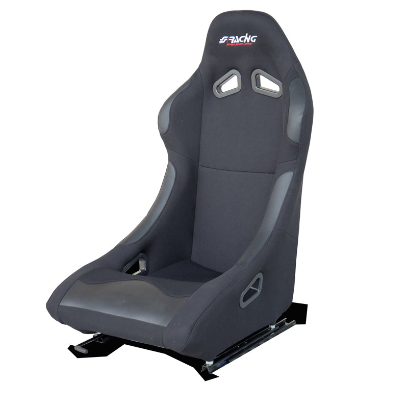 Simoni Racing, Sedile sportivo Damon - Nero - Non regolabile - incl. guide