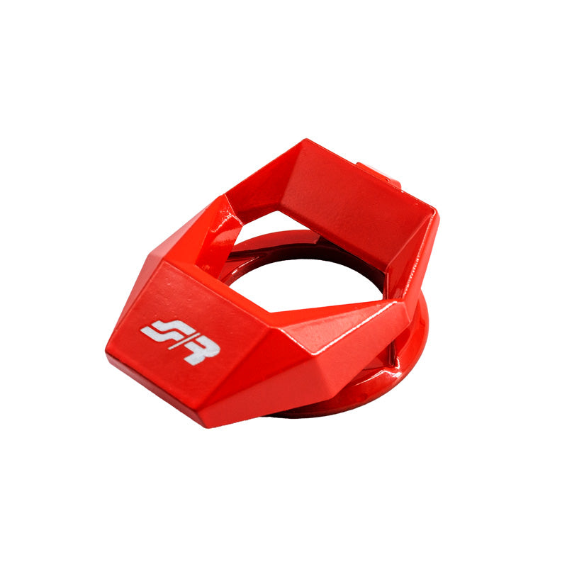 Simoni Racing, tapa protectora para botón de arranque - aluminio rojo - Ø30mm