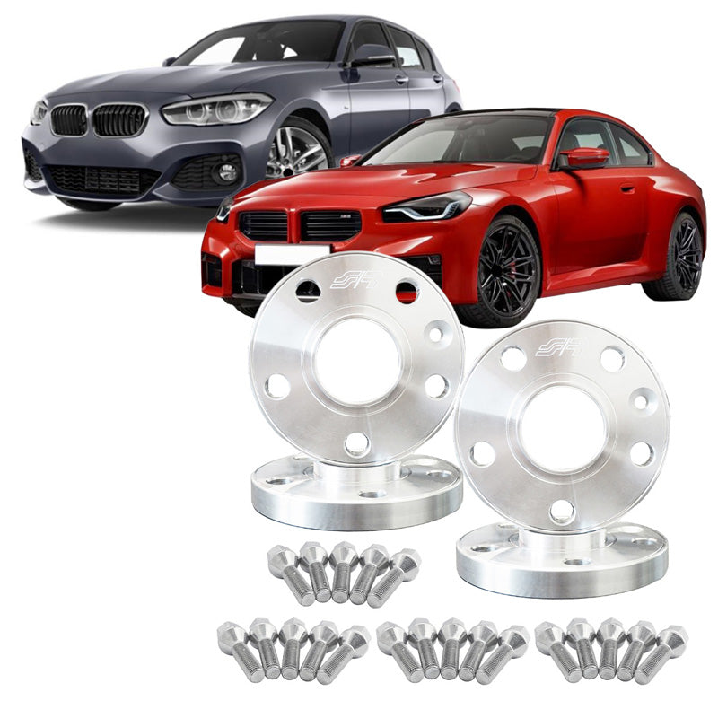 Simoni Racing, kit de separadores, aluminio, 2x16mm (FA), 2x20mm (RA), compatible con BMW, cubo 72,6mm